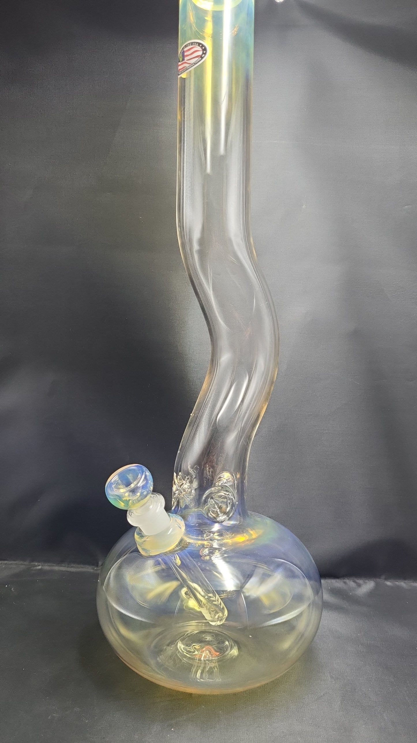 18" Fancy Fumed Zong Bubble Mary Jane Glass