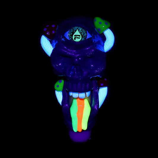 Pulsar Rainbow Puking Skull Spoon Pipe