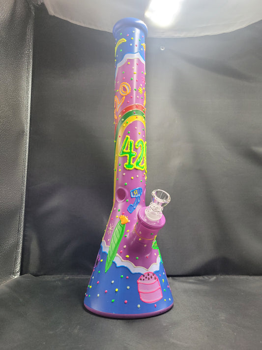 18" 420 Vibes Beaker water pipe