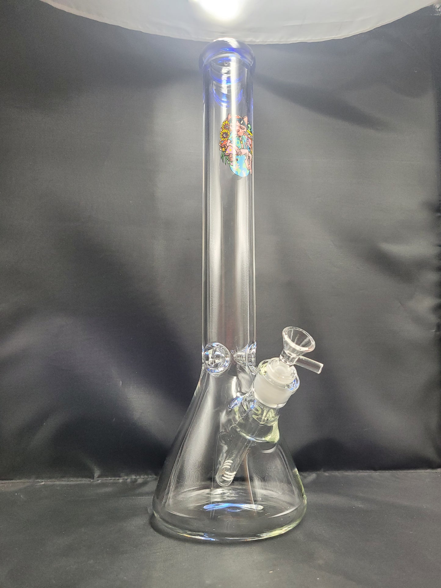 18" Chill Cat Decal waterpipe