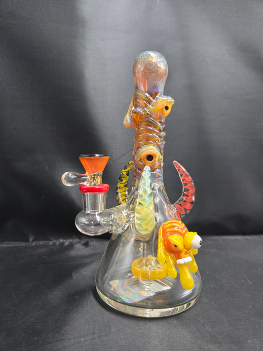 8.5" Tataoo All Seeing Eyes Monster waterpipe