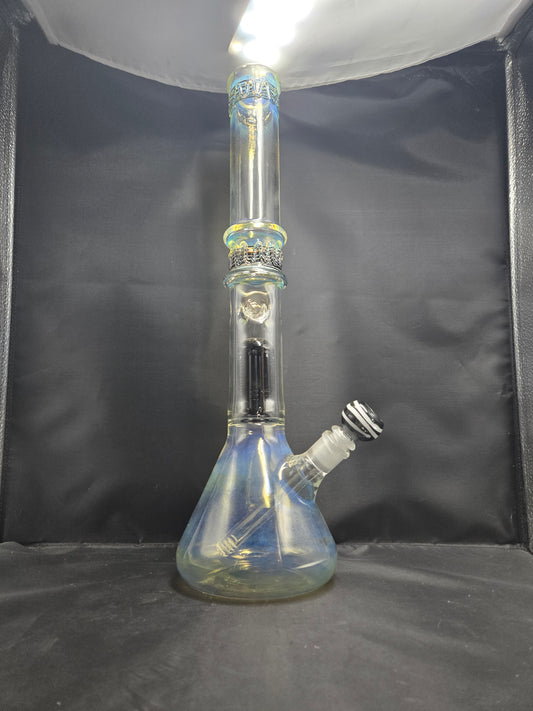 20" Fumed Design Beaker Tree perc waterpipe