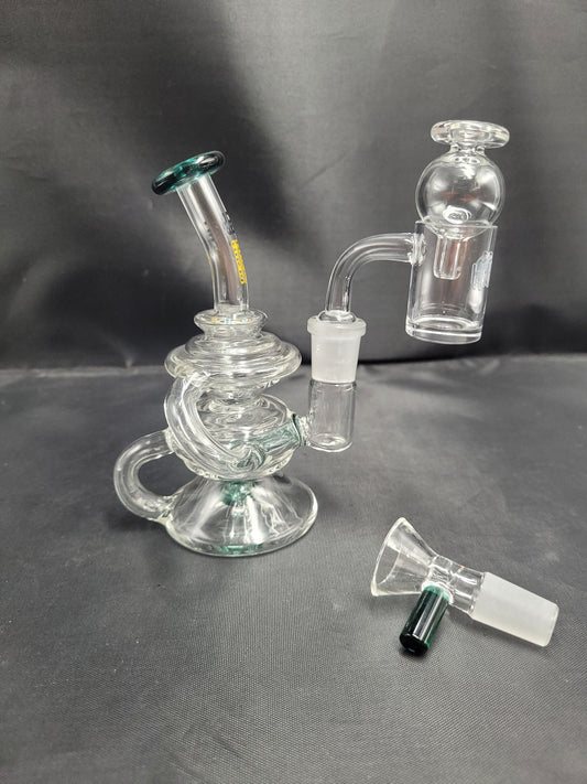 5" Hybird Mini recycler waterpipe set