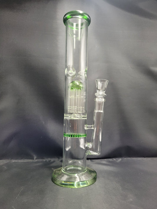 14" Tripple Perc Straight waterpipe