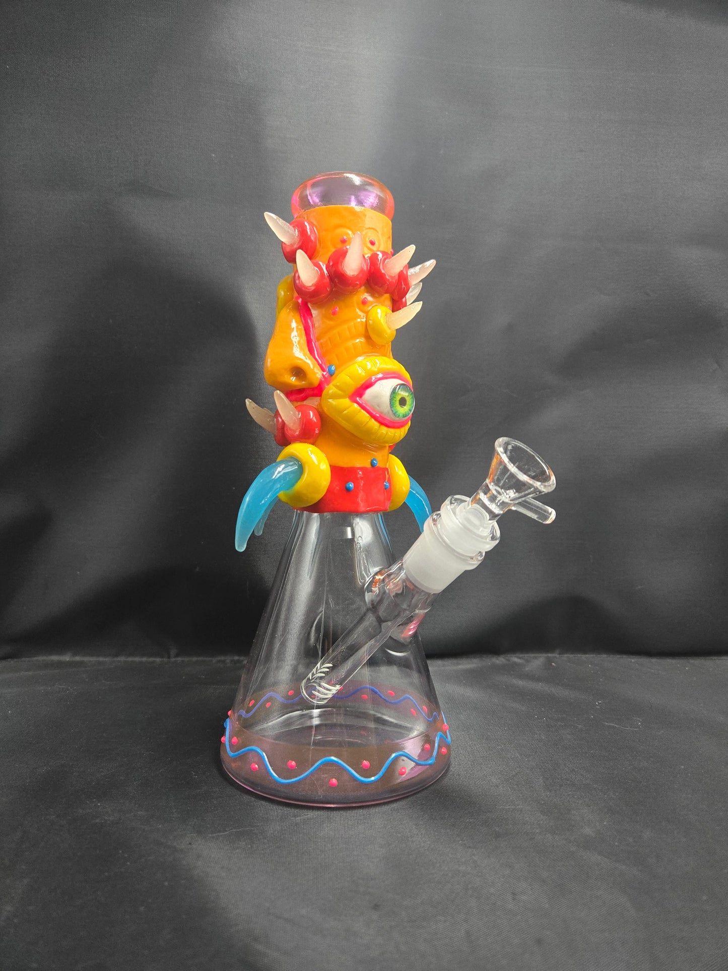 10" Spiked Out Cyclops Beaker waterpipe