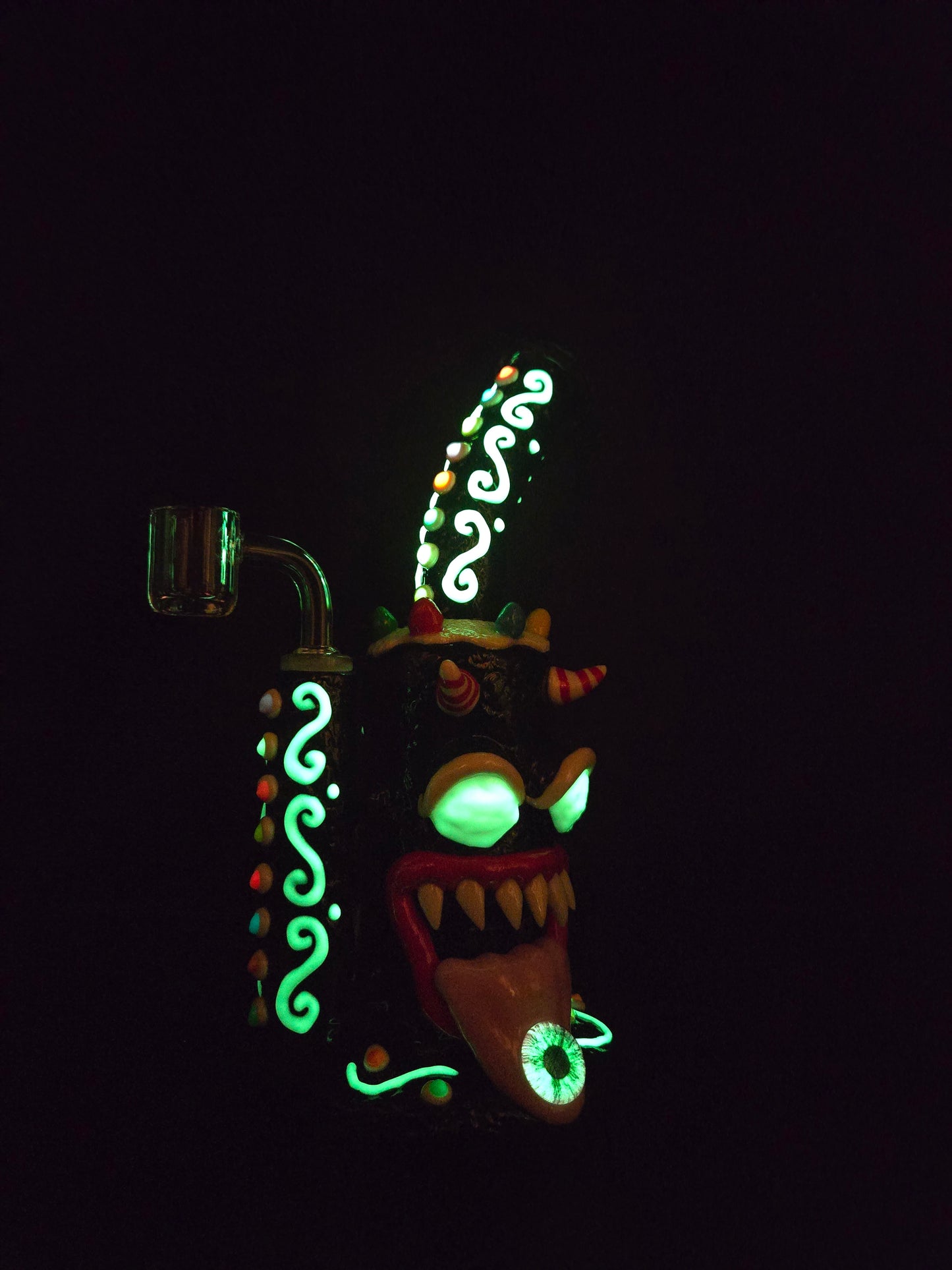 10" 3D Ginger Bread Monster  rig waterpipe