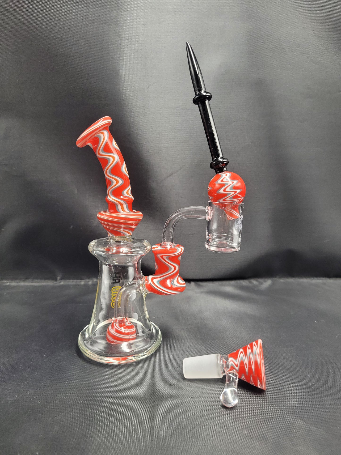 6" Hybird Wig Wag All In Ine Set waterpipe rig