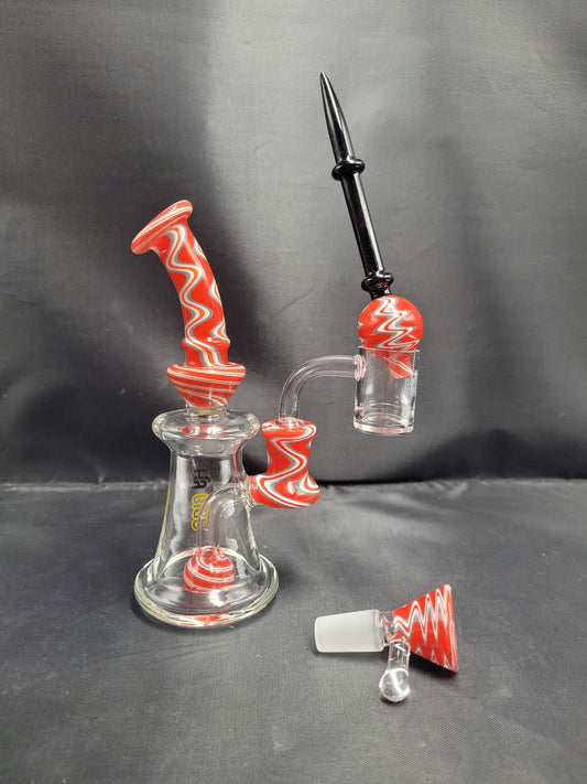 6" Hybird Wig Wag All In Ine Set waterpipe rig