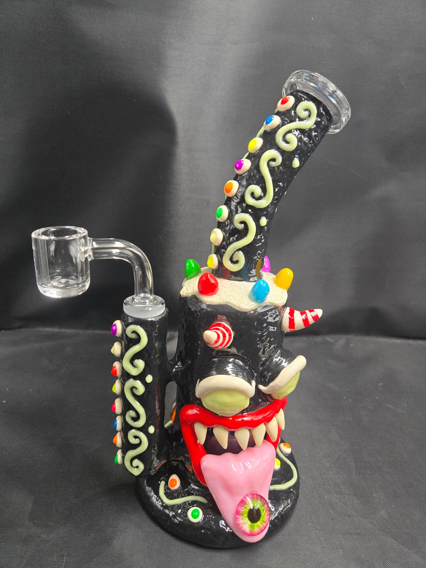 10" 3D Ginger Bread Monster  rig waterpipe