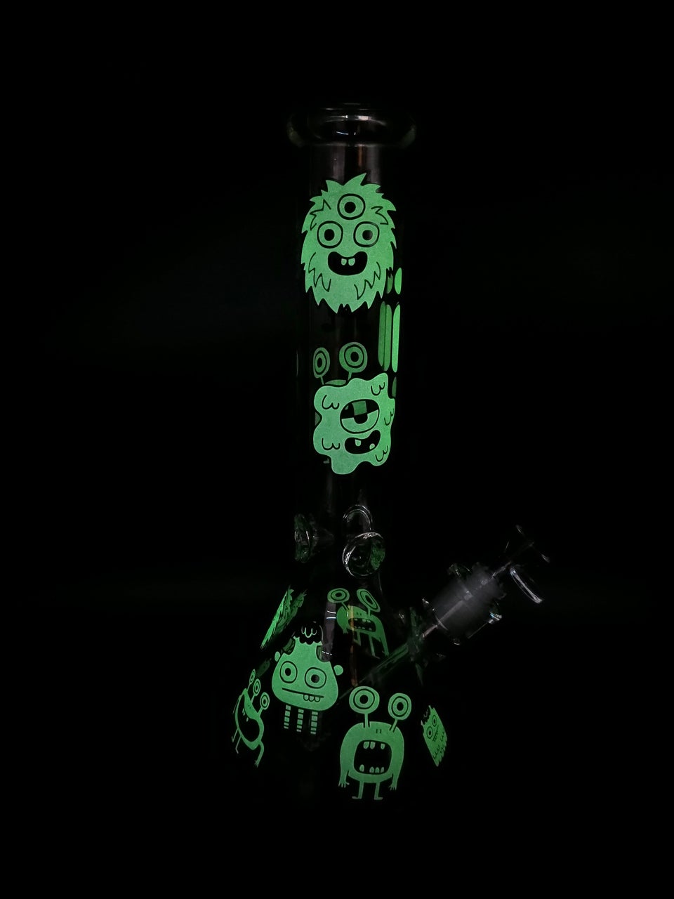 14" Glow In Dark Vibe Decaled Beaker