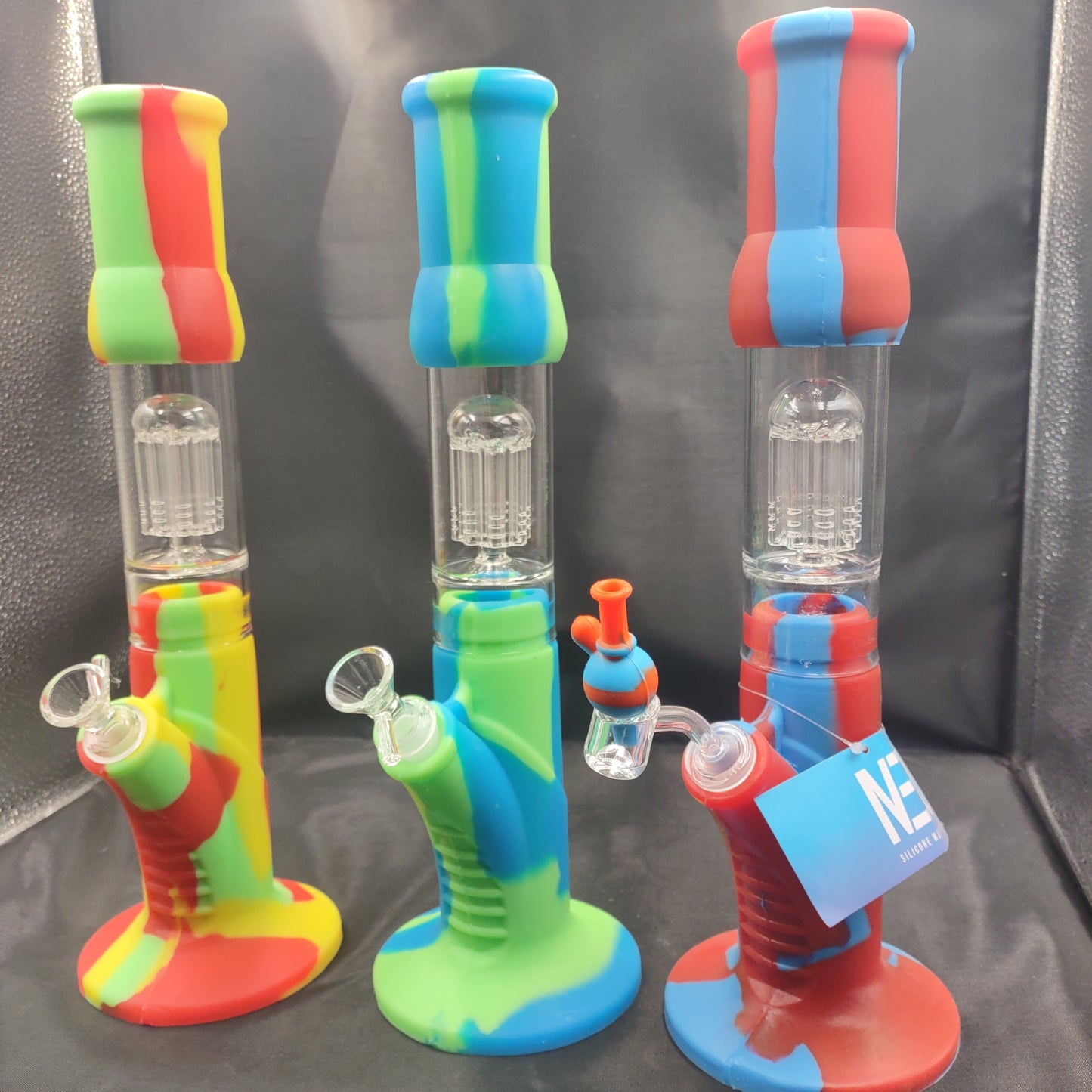 Neu silicone straight tube bowl / Banger set