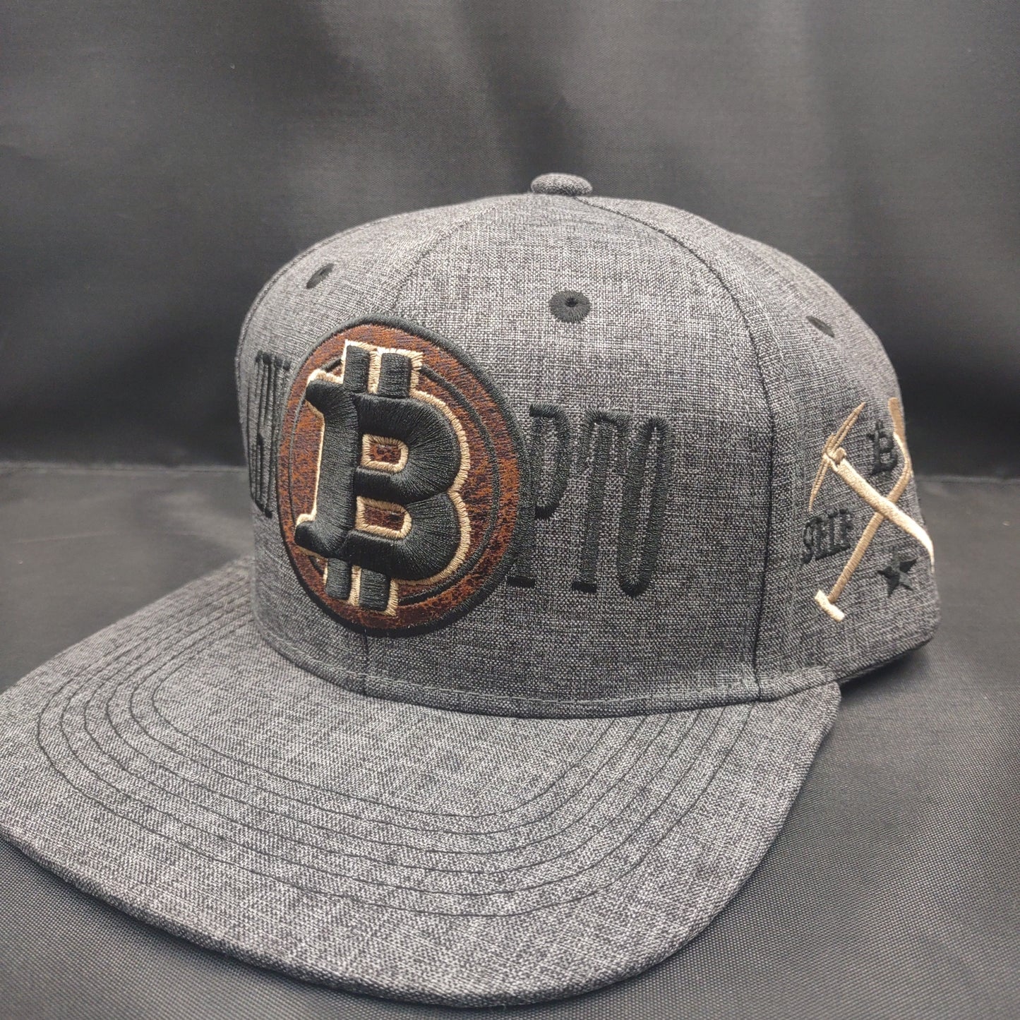 Snapback Hats Bitcoin Embroidered