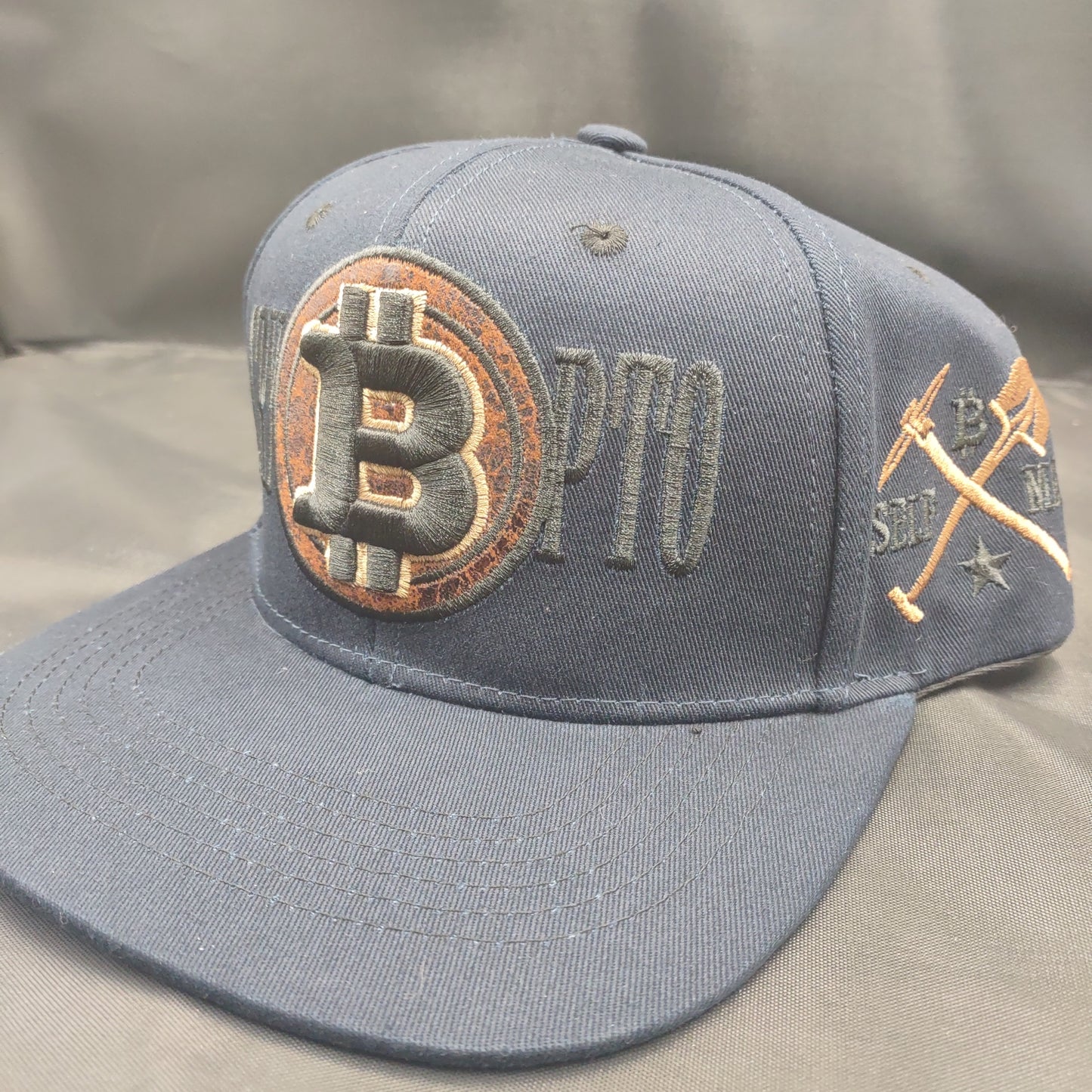 Snapback Hats Bitcoin Embroidered