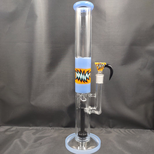 15.5" Glitch Tube Bong with Horn Bowl