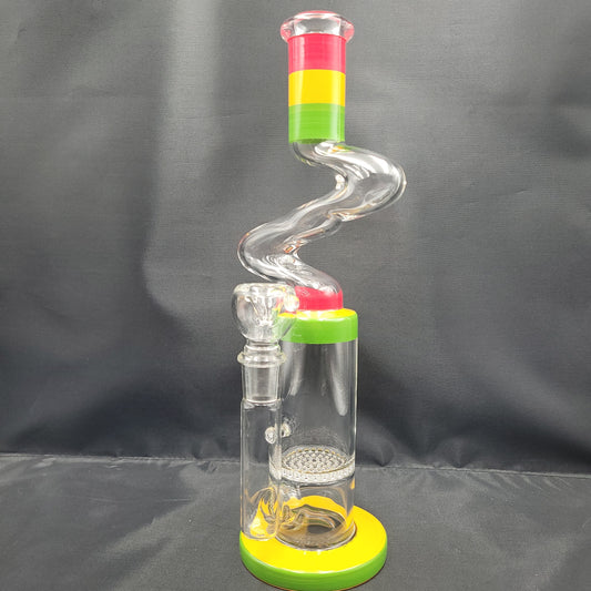 12" Rasta Honeycomb Zong bong