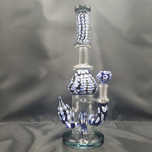 12" Fancy Peacock Bong