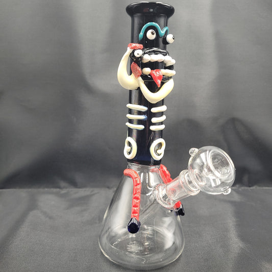 8" 3D Crazy Skelletor Beaker