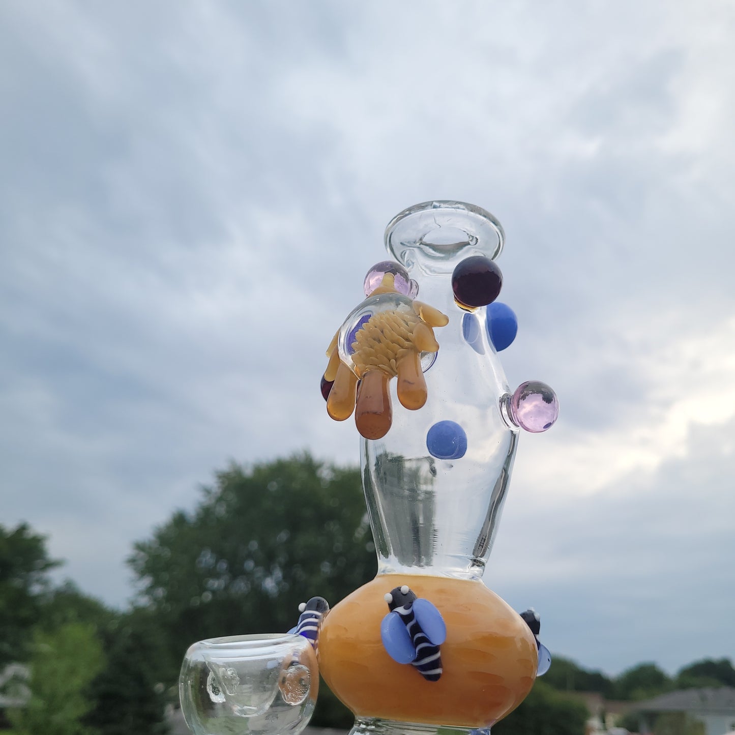 10" Drippy Honey Bee Colony water pipe