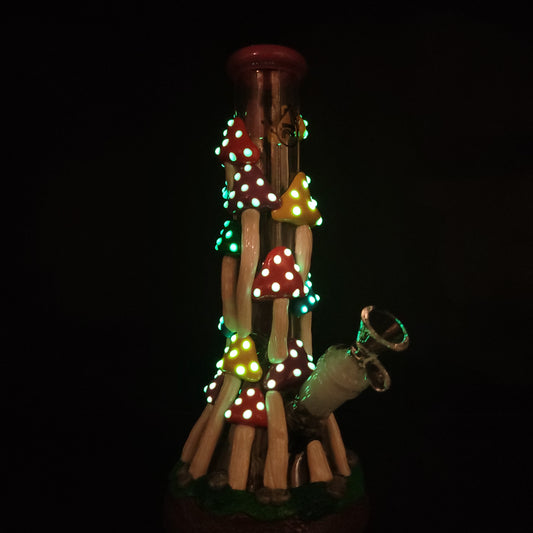 Pulsar Shroom Forest Beaker Water Pipe | 10.25" | 14mm F