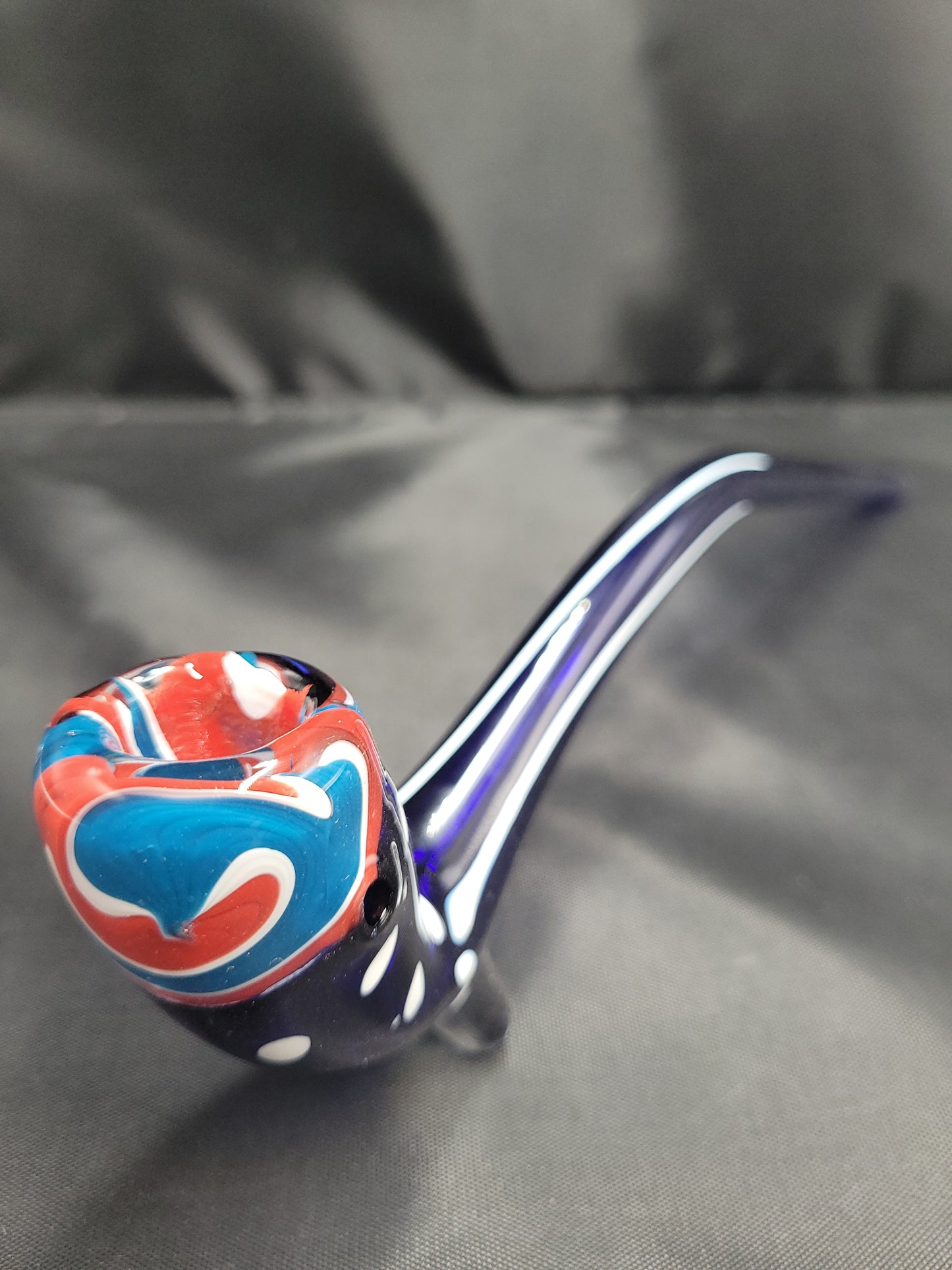 13" Zig Zag Dot Art Gandalf Pipe Slow Tube