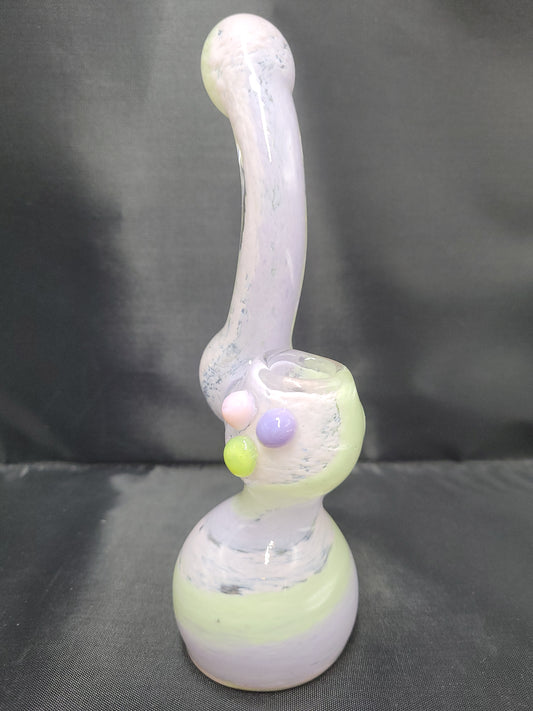 8" Slime Frit Bubble Gum Bubbler Approx 245 Grams