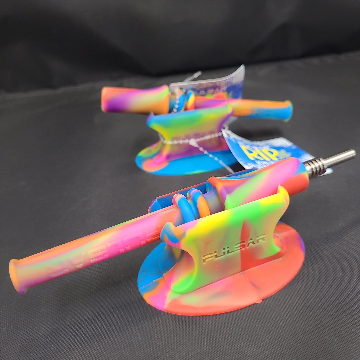 Pulsar RIP Silicone Vapor Straw w/ Stand - Tie Dye