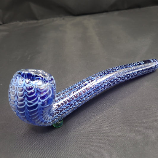 Serpent Scales Double Glass Long Pipe - 7.5"