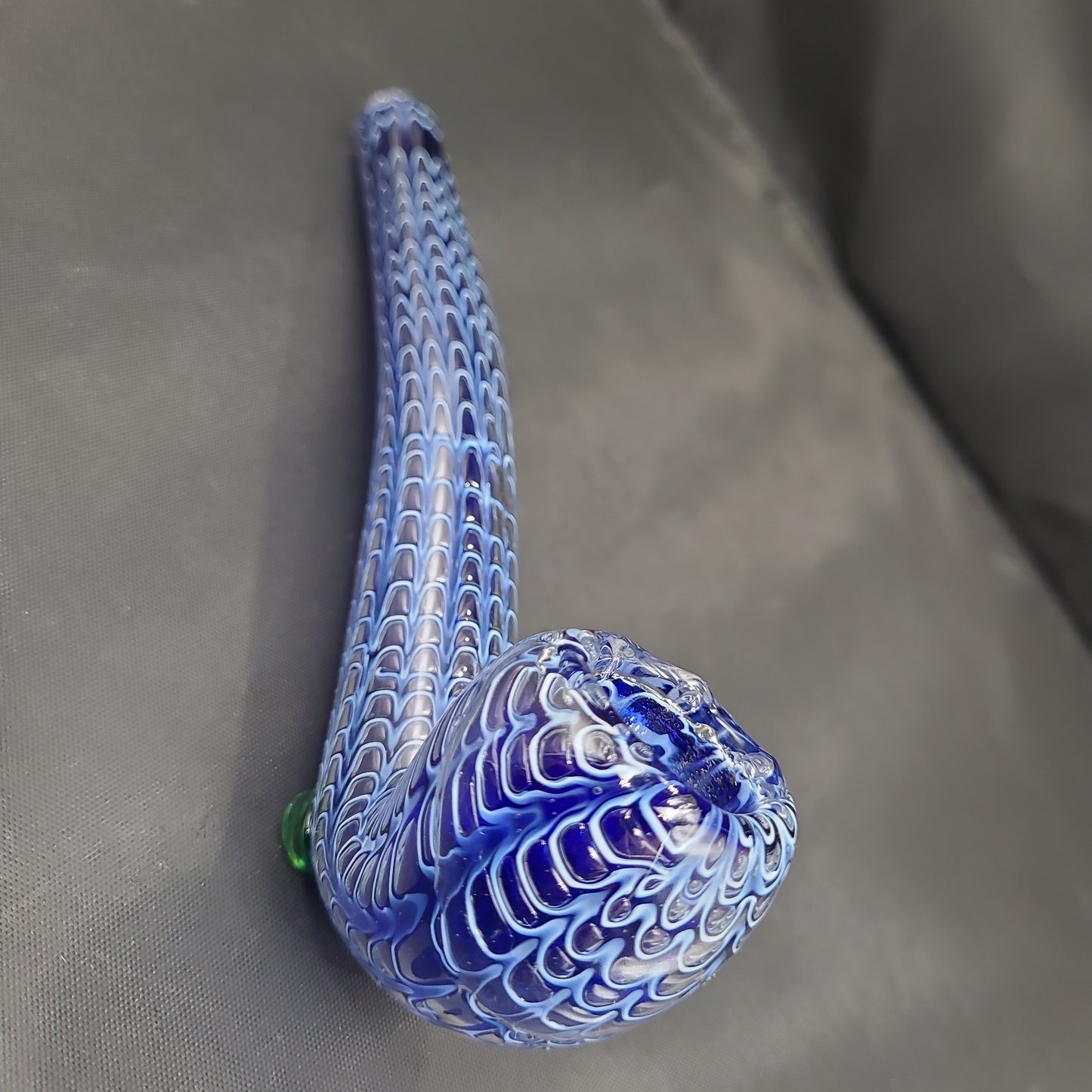 Serpent Scales Double Glass Long Pipe - 7.5"