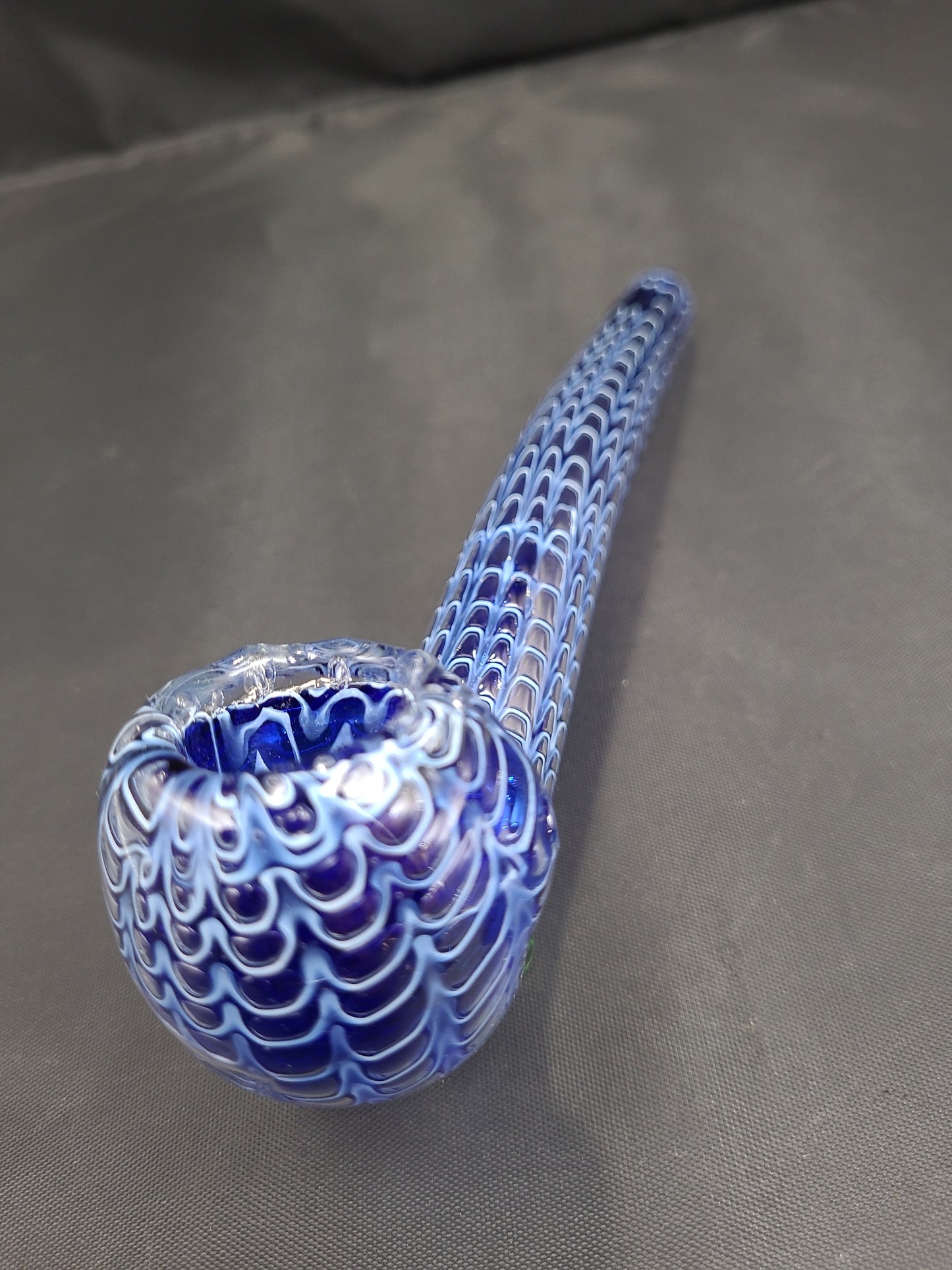 Serpent Scales Double Glass Long Pipe - 7.5"