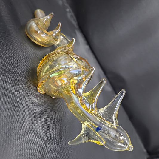 7" Gold Dragon pipe