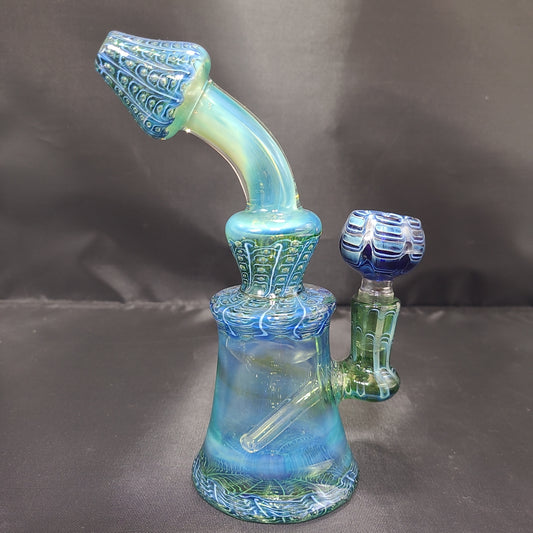 7" Fumed Water Snake Skin bong