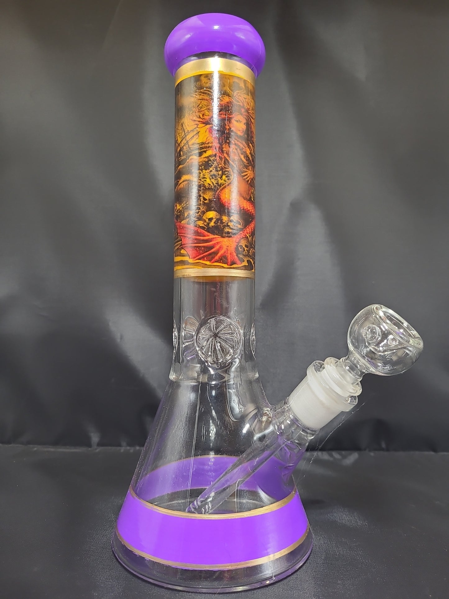 13" Mermaid Skull Island beaker