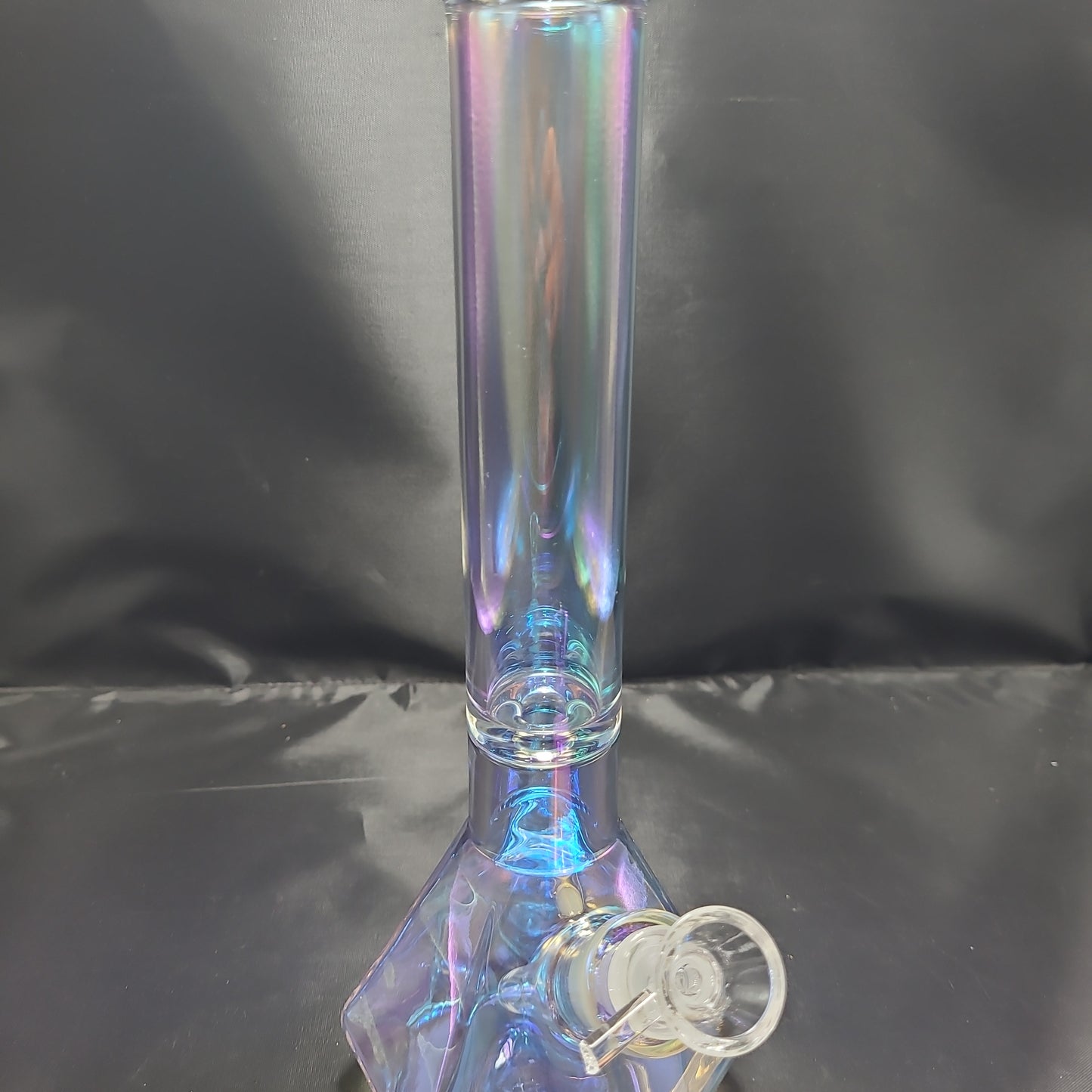 12" Irredescant Diamond Base Beaker