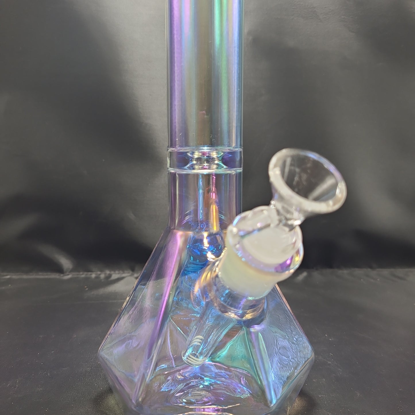 12" Irredescant Diamond Base Beaker