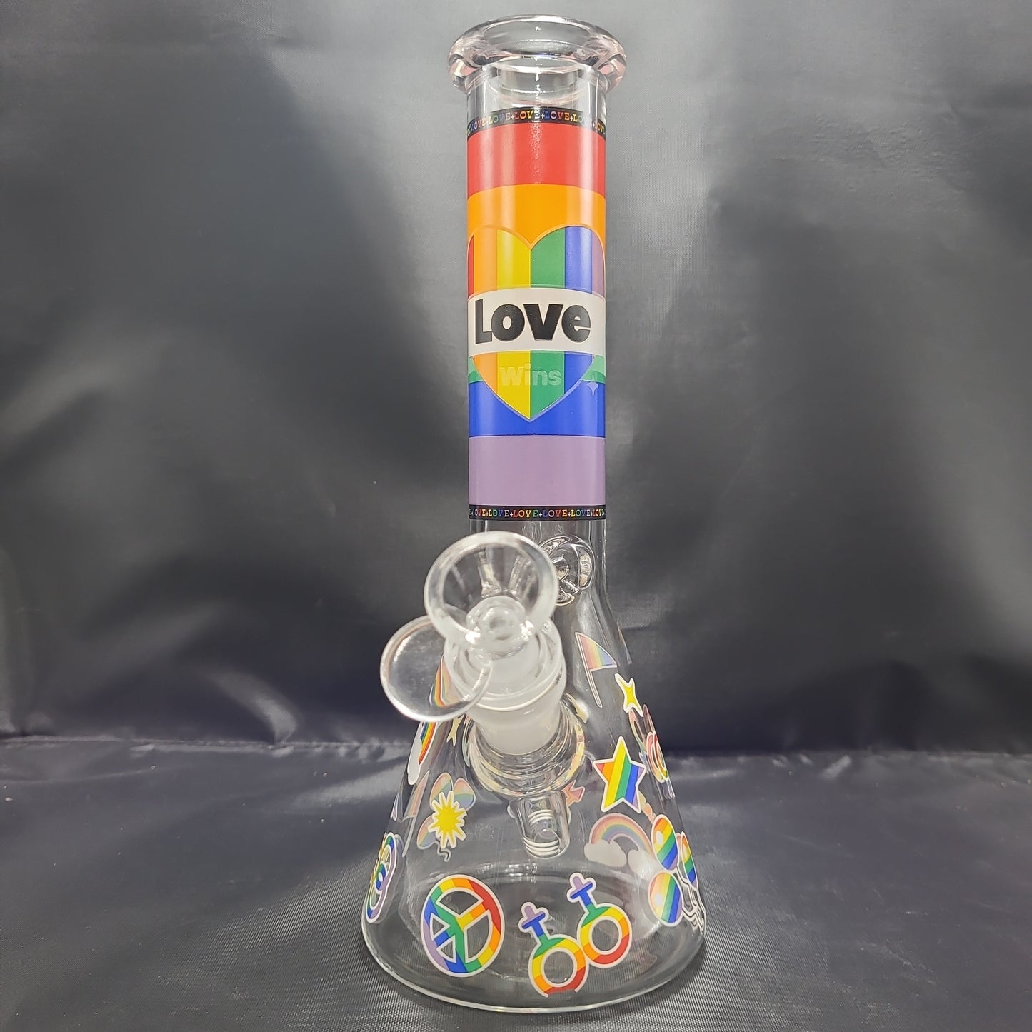 10" Love Wins beaker