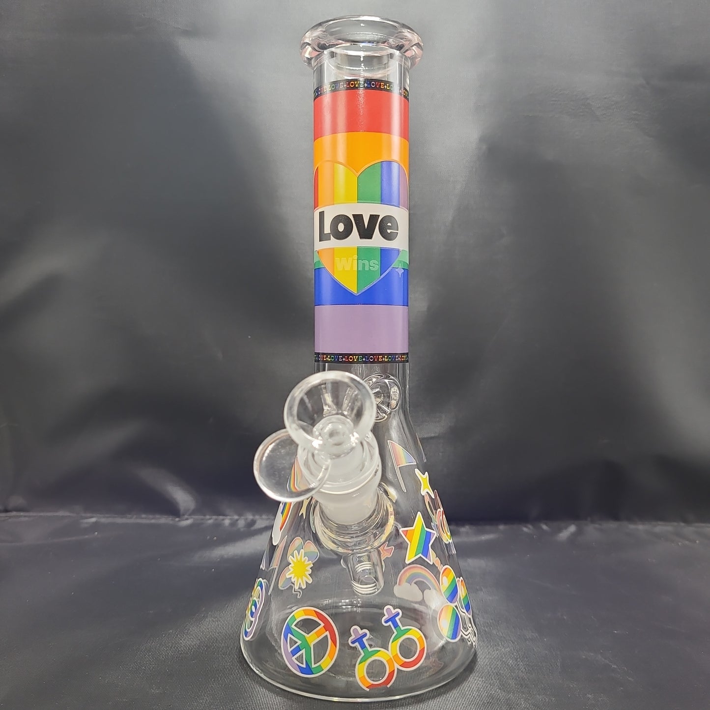 10" Love Wins beaker