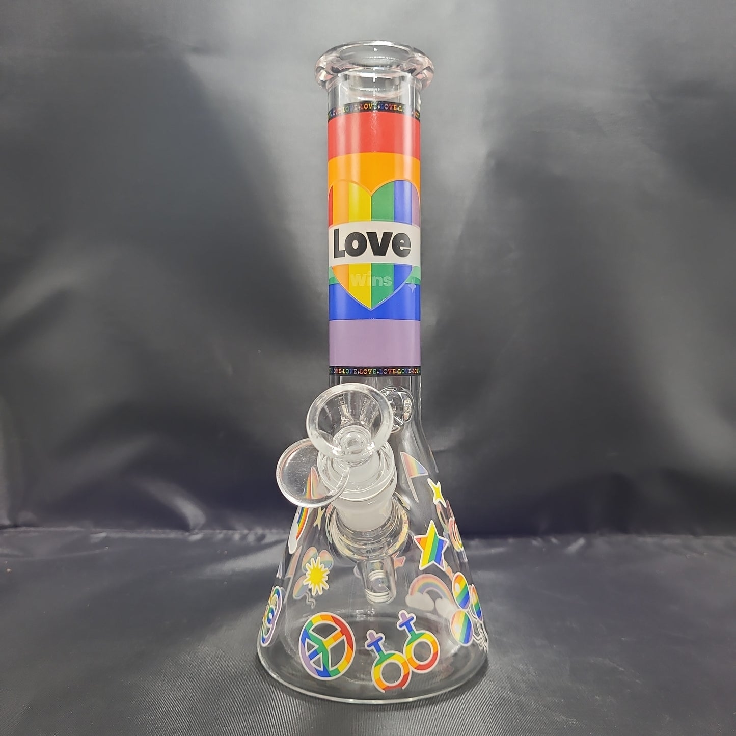 10" Love Wins beaker