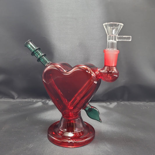 7" Cupids Heart water pipe