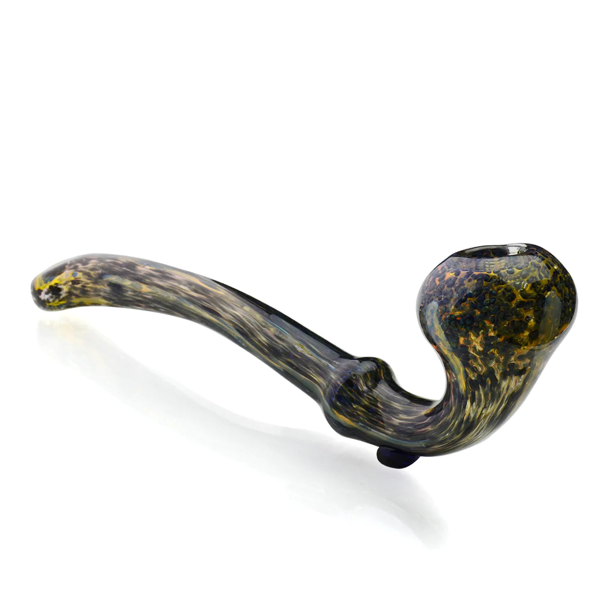 9" Sherlock Gold Fume Black Frit Design