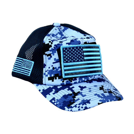 Snapback US FLAG Military Prints Hat Embroidered