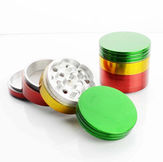 42MM Metal Rasta Colored Grinder