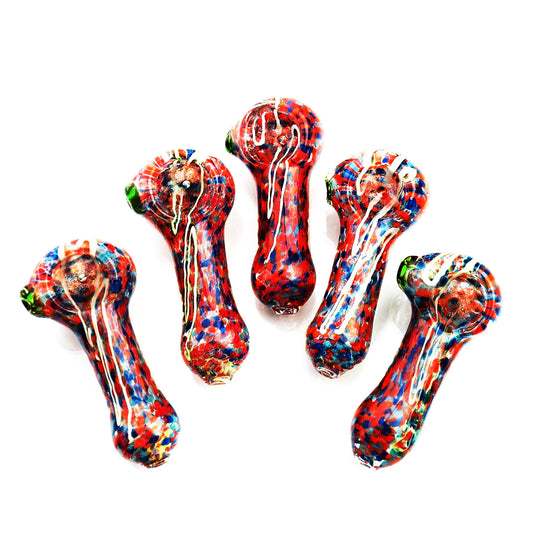 2.5" Multi Color Frit Hand Pipe Spoon