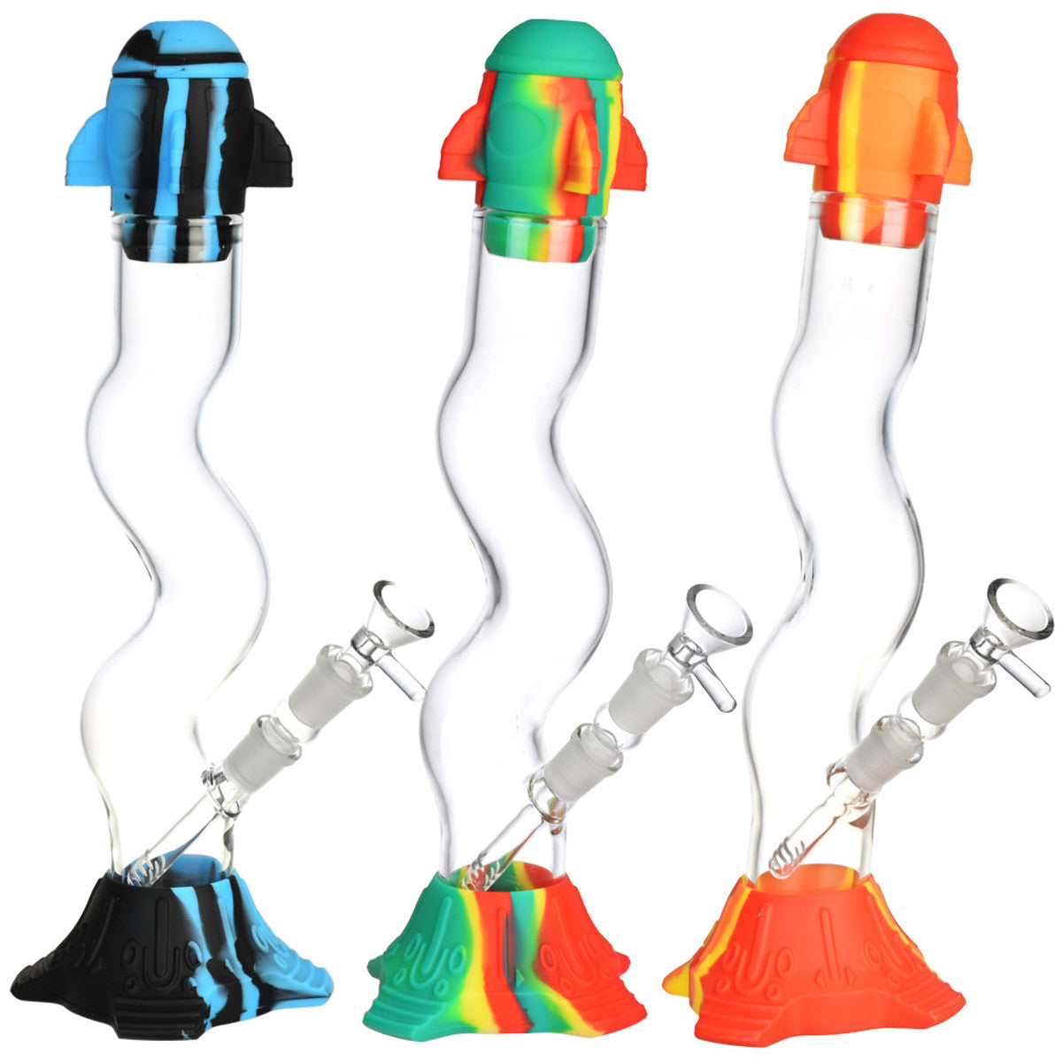 13.5" Rocketship LED Light Show Silicone colors may very