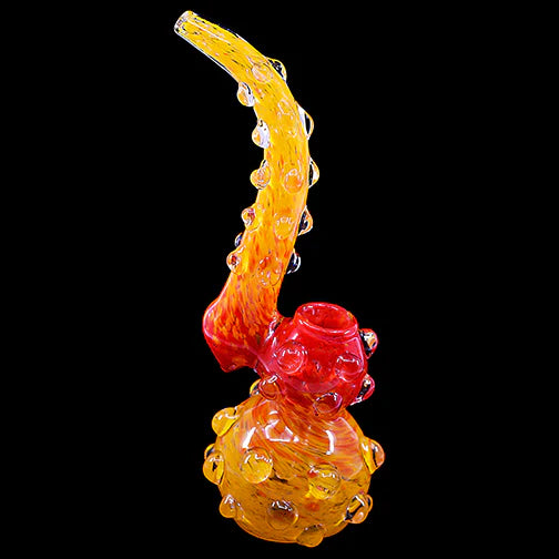 10" Large Smooth Spiked Bubbler